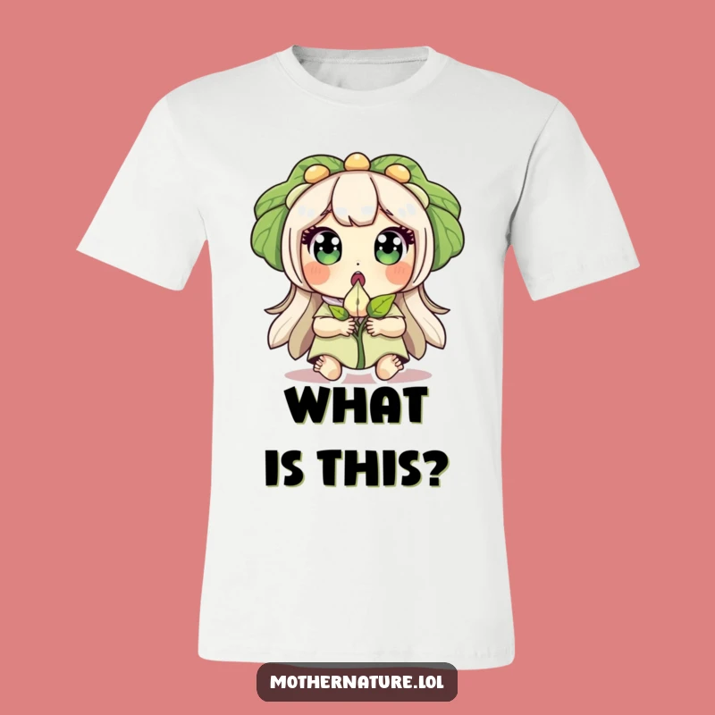 Funny Surprised Mother Nature T-Shirt, Sprouting Seed Wonder - Nature Tee