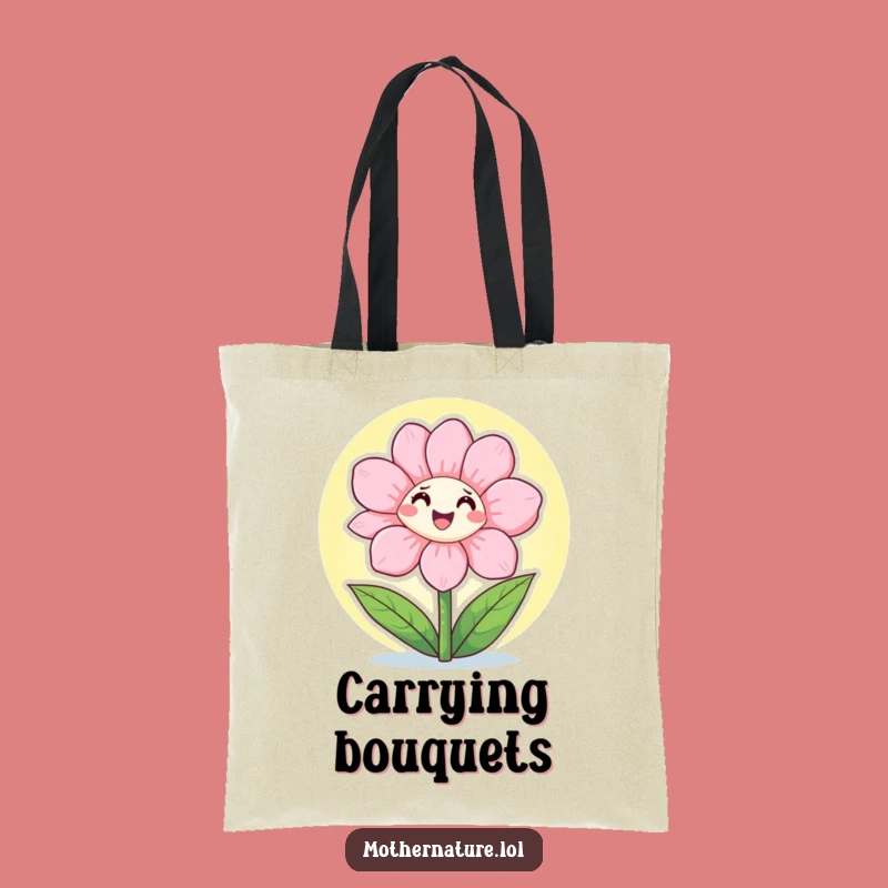 Funny Flower Sunshine Tote Bag: Cheerful Style for a Hilarious Gift
