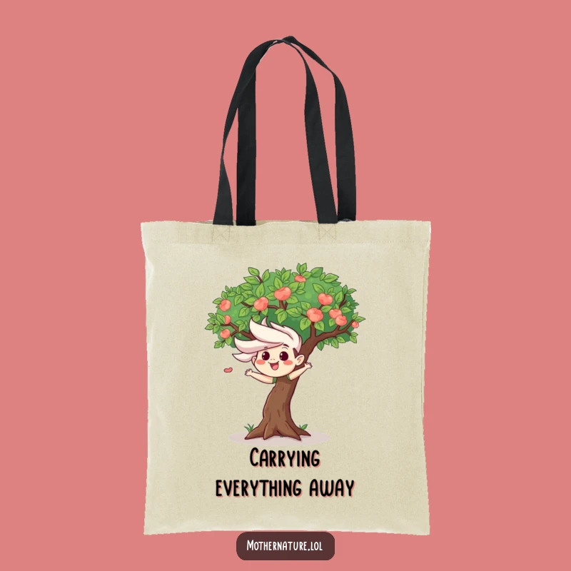 Funny Wind Tree Tote Bag - Playful & Hilarious Carry-All Gift
