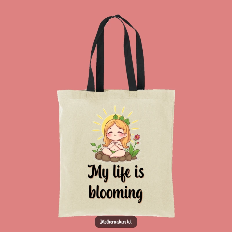 Funny Content Mother Nature Sunbathing Tote Bag - Carry Your Calm